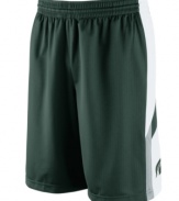 Get your game on while supporting your favorite NCAA team with these Michigan State Spartans basketball shorts featuring Dri-Fit technology from Nike.