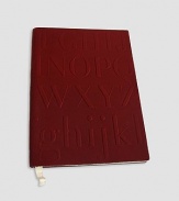 Gorgeous, leather-bound blank notebook is embossed with Assouline's signature font and includes a cotton ribbon bookmark. 144 ivory pages with silver foil edges 7W X 9½H Made in USA
