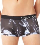 We have to hand it to Calvin Klein, these x-ray print micro trunks with a body-defining fit are unique and sleek.