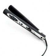 Straight stylin'! Your styler is decked out, too, in a statement-making black and white floral design that adds an attractive accent to your space. Built to tame even the most out-of-control hair, this designer straightener uses tourmaline ceramic technology to infuse a silky shine into your locks for a frizz-free look that lasts all day long. 2-year warranty. Model RVST2036FLW.