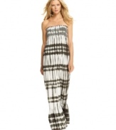 Graphic striped tie dye adds a modern boho appeal to this MICHAEL Michael Kors maxi dress -- perfect for simple spring style!