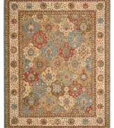 A multicolored swirl of florals upon florals and immaculate craftsmanship create an atmosphere of classical refinement with the Persian Legacy rug. Machine woven from the highest quality wool on a state-of-the-art loom for modern luxury.