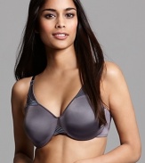 An underwire bra with two ply stretch cups and hidden sling for support. Style #855188