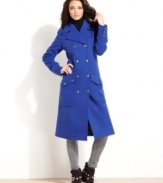 In a bold hue, this Free People wool coat is perfect for a warm yet fashion-forward fall look!