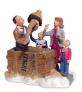 A major award! Be a part of this infamous scene, where Ralphie's dad unveils his latest prize, a stunning leg lamp that the family-and community-must embrace.  This statement figurine will bring laugh after laugh to your holiday.