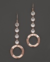 These modern earrings from Ippolita are luxe in polished rosegold, shaped to exude a freeform look.