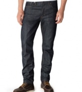 These sleek and slim Levi's 508 slim tapered jeans have streetwise styling right down to your favorite pair of kicks.