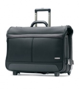 A distinguished bag that knows (and conquers) business matters. Clean, modern lines mix with traditional styling to bring a lasting rugged durability to each and every trip. Go the distance with your wardrobe on hand and always wrinkle-free. 10-year warranty. Qualifies for Rebate