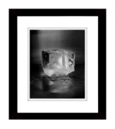 See ice in a cool new light with this intriguing still life. Framed in black and white for a clean, modern sensibility to match, it's a great piece for your Lauren Ralph Lauren kitchen or dining area.