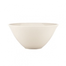 Accented with tonal contrast banding, this bowl is modern and sleek. Urban luxury at its most elemental.