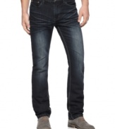 Lose a few inches on your fave pair of blues. These dark jeans from Ring of Fire slim you down in style.