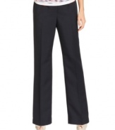 Kasper's pants offer a classic silhouette and sleek office style--a must-have for your work wardrobe.