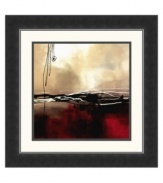 Music to the ears of modern art lovers, Laurie Maitland's Symphony in Red and Khaki I is an abstract collision of earth, water and sky. This bold new vision makes a powerful statement in ultra-contemporary homes. Complemented by a sleek black frame.