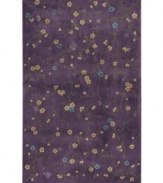 Nourison Julian area rugs bring elegant design and impeccable craftsmanship to any room of your home. Created by skilled artisans, a delicate hand-carved pattern of flowering vines in gold and blue is laid against a deep lavender background to create a tranquil garden motif. Hand-carved accents highlight the contours of the design and enhance the subtlety and refinement of each rug, bringing the essence of luxury to any room in your home.