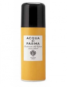 This non-aerosol spray imparts the crisp, classic and citrusy scent of Colonia while keeping the body refreshed. Without the use of alcohol, this deodorizing spray keeps perspiration at a minimum and allows a sense of freshness for hours on end. A slight tingling sensation is normal. 5 oz.