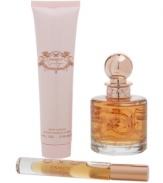 Fancy by Jessica Simpson is a sensual, versatile and memorable fragrance. It's red carpet ready while maintaining the subtle flirtatious charm of the enticing girl next door. Experience Fancy with this Gift Set, including a 3.4 oz Eau de Parfum, 4 oz Body Lotion, and .2 oz Rollerball.