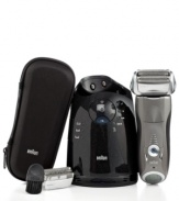 Change of face! Perk up your mornings with this powerful & precise shaver. Engineered to deliver the most comfortable shave yet, this tool uses Innovative Pulsonic Technology to send 10,000 micro-vibrations to your face to capture even more hair than before. With 3 personalization modes, a fully flexible head and an ActiveLift design, this grooming essentials masters the curves & contours of your face, while also grabbing tricky, low-lying hairs. 2-year warranty. Model 7-790CC.