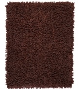 Natural cotton and rayon blended strands are woven tightly to create superb texture and supreme durability. The amazingly soft, long fibers of this Silky Shag area rug from Anji Mountain enhance any modern setting with ultimate comfort underfoot.