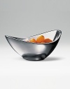The graceful lines of this unique, handcrafted metal design resemble its namesake. Available in 11, 9, 7 and 6 diameters. Retains temperature of hot and cold foods Signature blue gift box Made in USA
