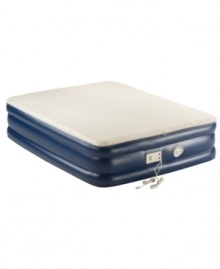 A rival to your bed at home, this air mattress features a memory foam sleep surface that wraps you in luxury all night long. Equipped with a handy wand to adjust firmness, this mattress is ready for bed in just three minutes and is perfect for sleepers of all styles. A rival to your bed at home, this air mattress features a memory foam sleep surface that wraps you in luxury all night long. Equipped with a handy wand to adjust firmness, this mattress is ready for bed in just three minutes and is perfect for sleepers of all styles.
