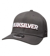 Loud and clear. This Quiksilver hat leverages a bold logo for cool surfer style.