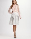 Beautifully textural tweed, tailored in a flattering drop-waist style.Drop waistPleated skirtConcealed side zipAbout 24 from natural waist63% acrylic/17% polyamide/13% cotton/7% nylonMade in Italy of French fabricDry cleanModel shown is 5'11 (180cm) wearing US size 4. 