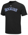 Team up! Get into the spirit of the season by supporting your Colorado Rockies with this MLB t-shirt from Majestic.