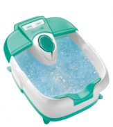 Spa treatment... at home! Sink your feet into a luscious bath of hot bubbles, soothing vibrations and deep tissue massaging. The super quiet operation of this relaxing foot bath lets you experience the ultimate in comfort. 1-year warranty. Model FB30.