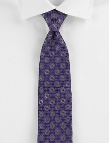 EXCLUSIVELY OURS. Artfully crafted from the most beautiful Italian silk, this printed style is a remarkable wardrobe accessory, powerful enough to make a significant style statement on its own.About 4 wideSilkDry cleanMade in Italy EXCLUSIVELY OURS. Artfully crafted from the most beautiful Italian silk, this printed style is a remarkable wardrobe accessory, powerful enough to make a significant style statement on its own.About 4 wideSilkDry cleanMade in Italy
