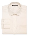 A classic Michael Kors non-iron dress shirt featuring a spread collar, barrel cuffs and a left chest pocket.