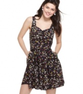 Make a floral statement in this flirty dress from Material Girl – a picture perfect day look for fun in the sun!