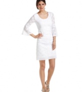 The white-lace dress is a hot summer must-have! Get the look with this sweet Alfani style!