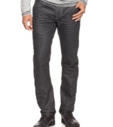 Get your modern look in gear with these slim-fit jeans from Marc Ecko Cut & Sew.