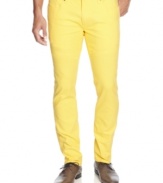 Pop some color into your wardrobe with this skinny jeans from INC International Concepts.