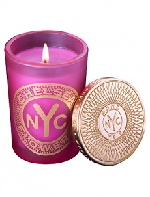 From a uniquely New York collection of scents, this feminine, floral-scented candle celebrates the Chelsea district. · Blend of peonies, tulips, hyacinth, magnolia, rose · Made of the finest wax and wicks · In sturdy, tinted glass container · Gilt metal cap keeps scent from fading From a uniquely New York collection of scents, this feminine, floral-scented candle celebrates the Chelsea district. · Blend of peonies, tulips, hyacinth, magnolia, rose · Made of the finest wax and wicks · In sturdy, tinted glass container · Gilt metal cap keeps scent from fading
