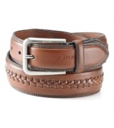 Paired with jeans or khakis, this double-stitched belt from Tommy Hilfiger captures your total casual look.