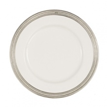 Arte Italicas best selling Tuscan Collection, the original pewter and ceramic dinnerware, combines white ceramic with our signature pewter trim. Hand-crafted in Italy of the highest quality materials, this classic collection translates seamlessly from traditional to contemporary, from casual to formal. Due to its popularity, the Tuscan line has grown to include more than 75 dinnerware items, serving pieces and accessories that can be mixed and matched with many of our product lines. Dishwasher safe on the low-heat setting. Please use non-abrasive detergents. Arte Italicas best selling Tuscan Collection, the original pewter and ceramic dinnerware, combines white ceramic with our signature pewter trim. Hand-crafted in Italy of the highest quality materials, this classic collection translates seamlessly from traditional to contemporary, from casual to formal. Due to its popularity, the Tuscan line has grown to include more than 75 dinnerware items, serving pieces and accessories that can be mixed and matched with many of our product lines. Dishwasher safe on the low-heat setting. Please use non-abrasive detergents.