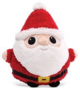 Gund's Jeepers Peepers Santa is up to his eyes in holiday cheer, with a short, squat body and soft, fuzzy feel that's just calling for snuggles.