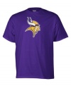 Earn your fan status and flaunt it proudly with the sleek athletic fit and bold logo design of this Minnesota Vikings t shirt from Reebok.