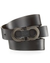 Salvatore Ferragamo Double Gancini Leather Belt