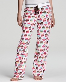 Savor sweet dreams in these super-soft, cupcake-printed pajama pants from PJ Salvage. Savor sweet dreams in these super-soft, cupcake-printed pajama pants from PJ Salvage.