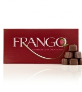 A classic combination, Frango blends their smooth dark chocolate with sweet raspberries to create a tantalizing taste sensation. A perfect prelude to romance, this one-pound, 45-piece box of chocolate guarantees a sweet night.