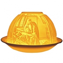 In the world of French art de vivre, Bernardaud is considered the symbol of elite refinement and luxury. A porcelain creation signed by Bernardaud is always appreciated and recognized the world over. Bernardaud artisans use the same technique of hand-sculpting fine, bisque porcelain that was first demonstrated by French artist Paul de Bourgoing in 1828. The glow of a candle shines through the raised and carved surface to contrast light against shadow, revealing a richly detailed design. Bernardaud VotiveLight™ candles add a warm, decorative glow to any room of the home. For a dramatic effect, or to create a festive ambiance, delight your dinner guests by replacing traditional candles with a Bernardaud VotiveLight™. In the world of French art de vivre, Bernardaud is considered the symbol of elite refinement and luxury. A porcelain creation signed by Bernardaud is always appreciated and recognized the world over. Bernardaud artisans use the same technique of hand-sculpting fine, bisque porcelain that was first demonstrated by French artist Paul de Bourgoing in 1828. The glow of a candle shines through the raised and carved surface to contrast light against shadow, revealing a richly detailed design. Bernardaud VotiveLight™ candles add a warm, decorative glow to any room of the home. For a dramatic effect, or to create a festive ambiance, delight your dinner guests by replacing traditional candles with a Bernardaud VotiveLight™.