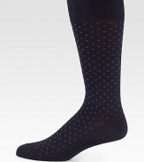 A subtle print pattern adorns this wardrobe staple knitted from a superior cotton-blend for extended wear and comfort.Mid-calf heightCotton/nylon/rayon/rubberMachine washImported