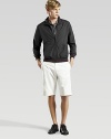 Crisp and polished short designed in light cotton with tonal piping.Flat frontSide slash pocketsButtoned back flap pocketsInseam, about 22CottonDry cleanMade in Italy