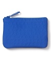 MARC BY MARC JACOBS key pouch constructed in durable, logo-emobossed PVC.