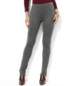 Lauren Ralph Lauren's slim, fitted leg creates a modern look on the flattering Mani pant in sleek stretch jersey. (Clearance)
