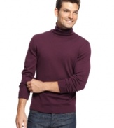 Solid and uncomplicated is this forever classic slim fit virgin wool Bakary turtleneck by BOSS Black.