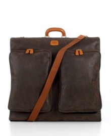 In the world of travel, you deserve to land on luxury. Striking craftsmanship and stunning attention to detail stand out in this first-class flier. Enjoy the peace of mind that comes with traveling in ultimate style with this incredible closet on the go, which features tie-down straps, large exterior pockets perfect for shoes or outerwear, accessory pockets and universal hanger brackets. 2-year limited warranty. In the world of travel, you deserve to land on luxury. Striking craftsmanship and stunning attention to detail stand out in this first-class flier. Enjoy the peace of mind that comes with traveling in ultimate style with this incredible closet on the go, which features tie-down straps, large exterior pockets perfect for shoes or outerwear, accessory pockets and universal hanger brackets. 2-year limited warranty.