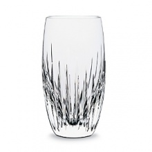 The rich, beveled pattern emphasizes the gleam of the sensuously curved crystal.